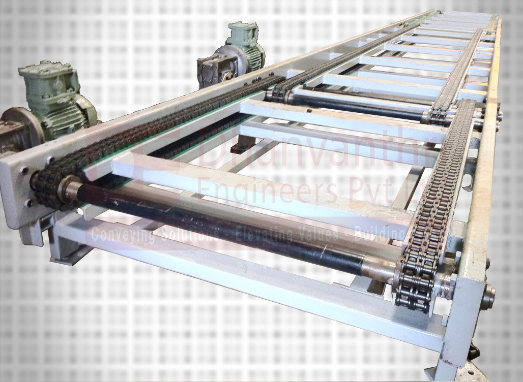 Chainveyor System Chain Conveyors - Dhanvanthri Engineers Pvt. LTD